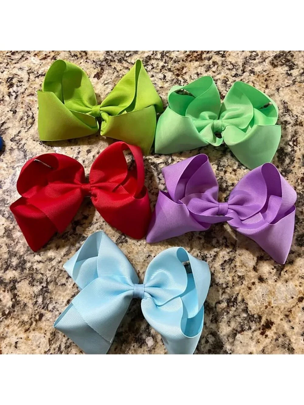 50 Large Grosgrain Hair Bows with Alligator Clips - Perfect for Toddlers